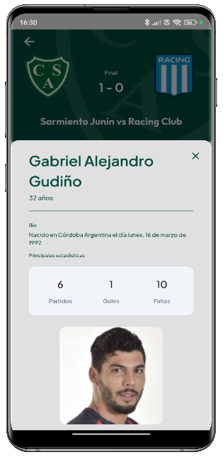 Información del jugador